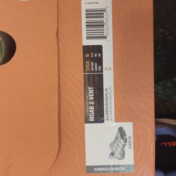 Merrell Moab 2 vent trail hiking shoes size 9 - NWT - Picture 7 of 8